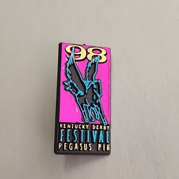 Kentucky Derby Festival 1998 Pegasus Pin Vintage Lapel Pin - Picture 1 of 3
